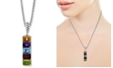 EFFY Collection EFFY&reg; Multi-Gemstone (5-3/4 ct.-t.w.) 18" Pendant Necklace in Sterling Silver
